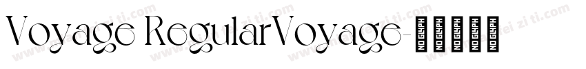 Voyage RegularVoyage字体转换